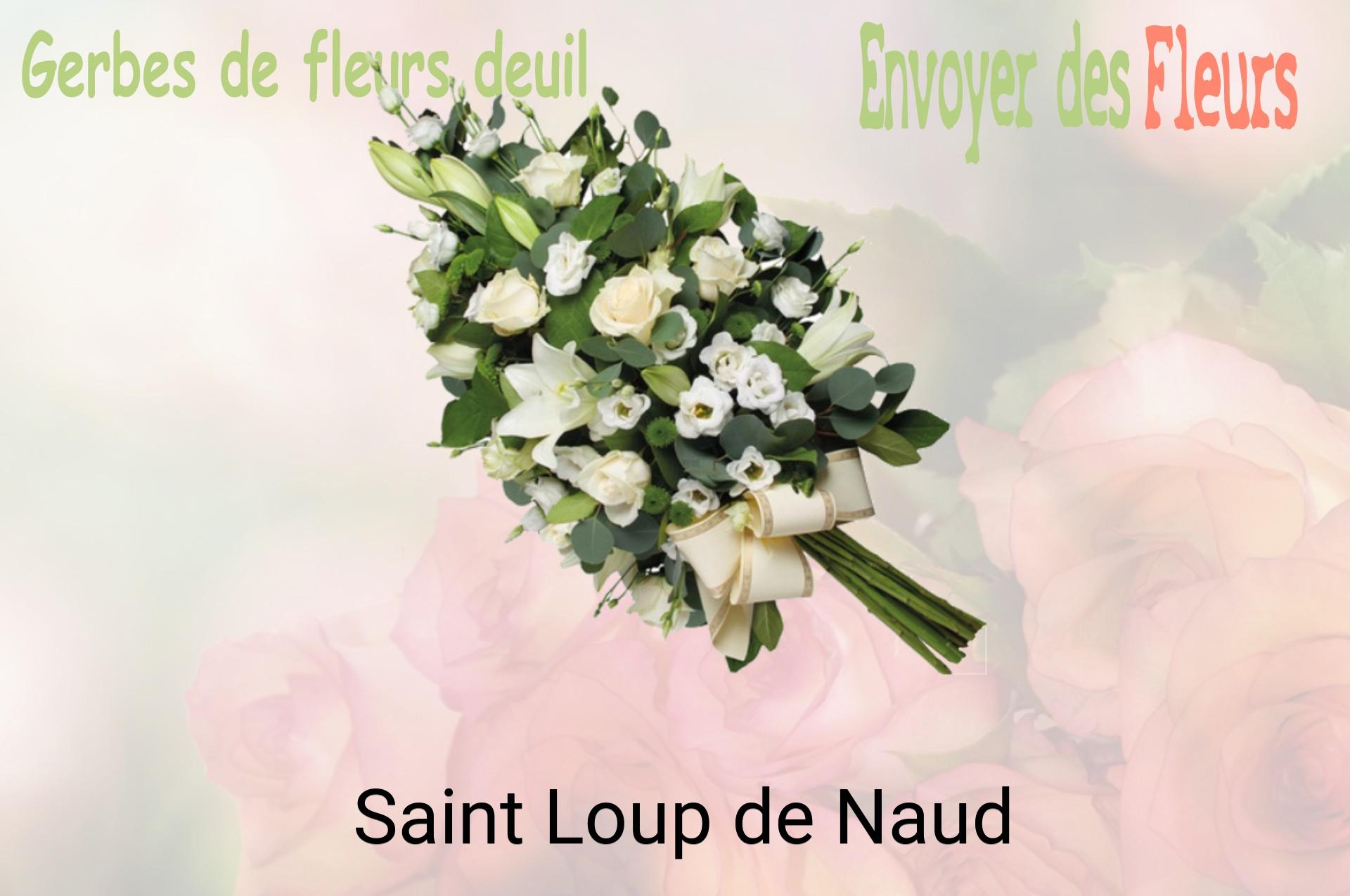 Gerbe de fleurs de deuil livrée à Saint-Loup-de-Naud